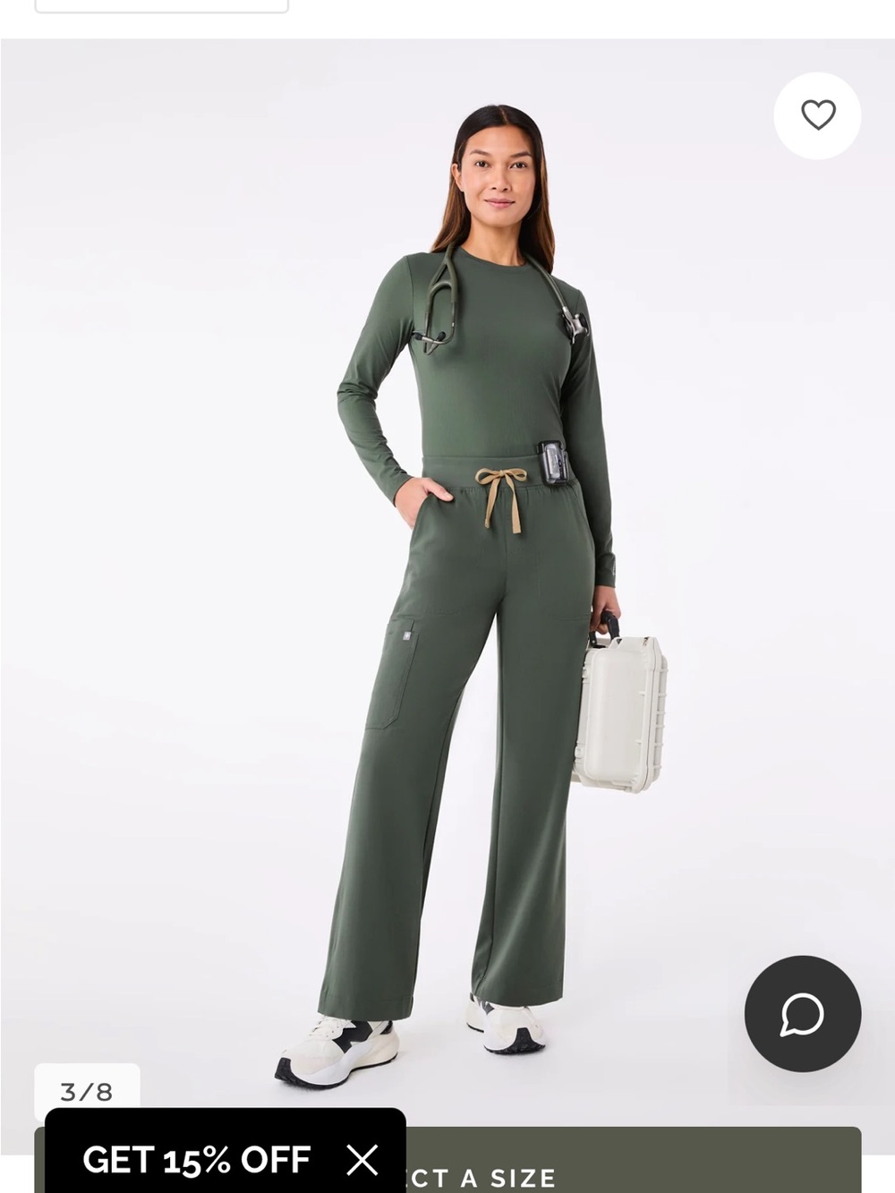Figs Palmer Ribbed Long Sleeve Underscrub